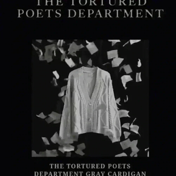 SOLD OUT! 🖤🤍 Taylor Swift Tortured Poets Department Cardigan in M/L - New - Picture 6 of 7